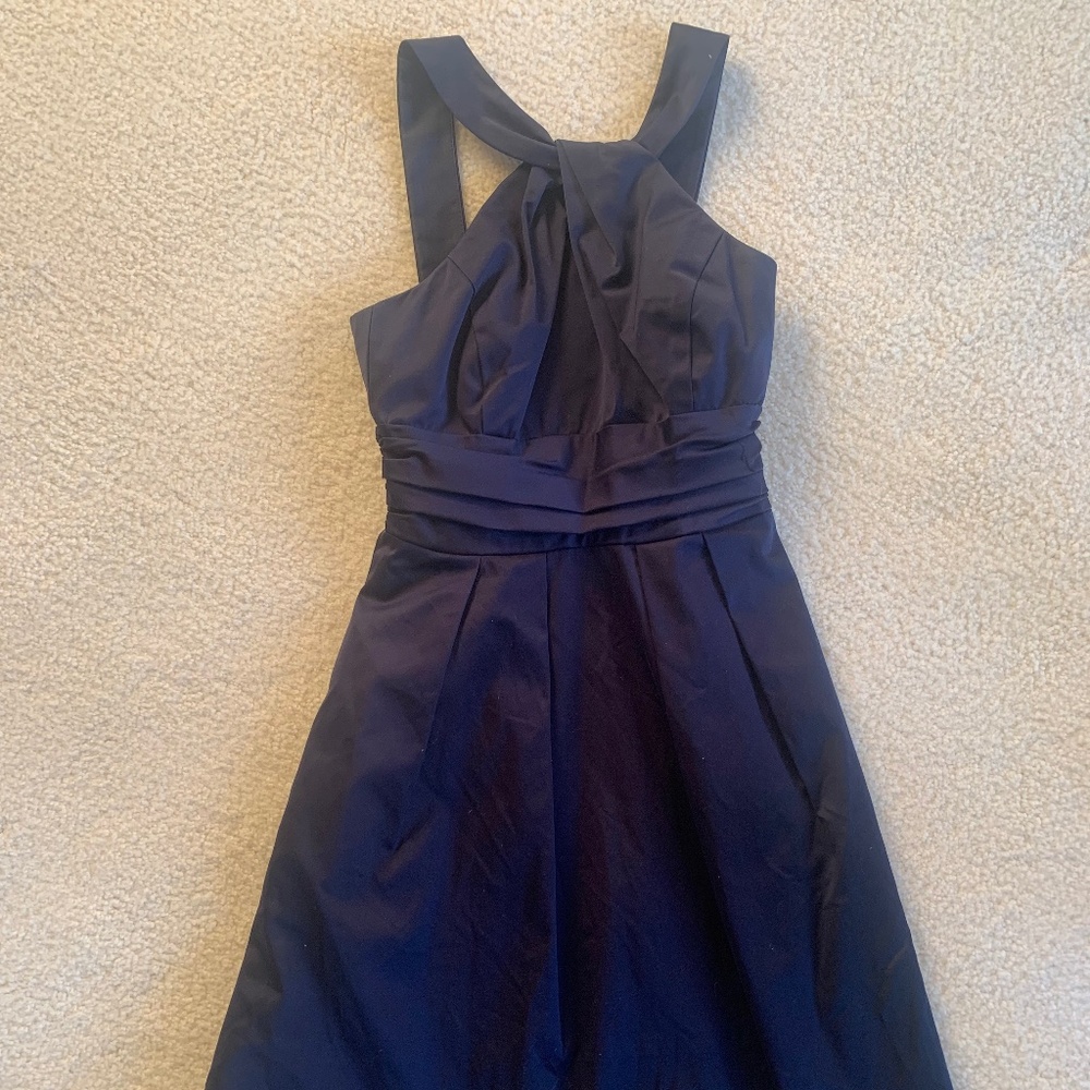 David’s Bridal navy dress with POCKETS